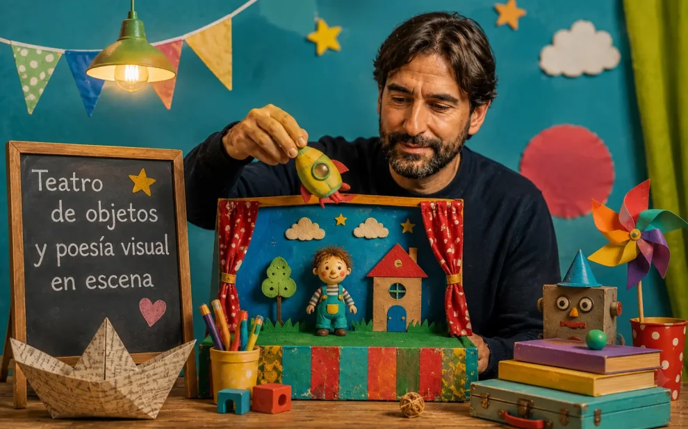 Teatro de objetos y poesía visual en escena Actor marionetista