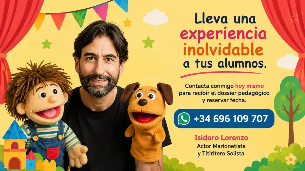 Teatro de títeres infantil y cuentacuentos educativos