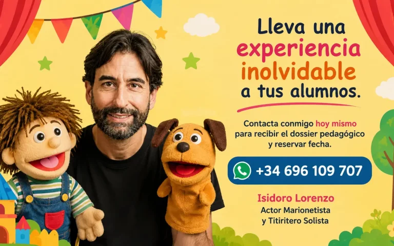 Teatro de títeres infantil y cuentacuentos educativos