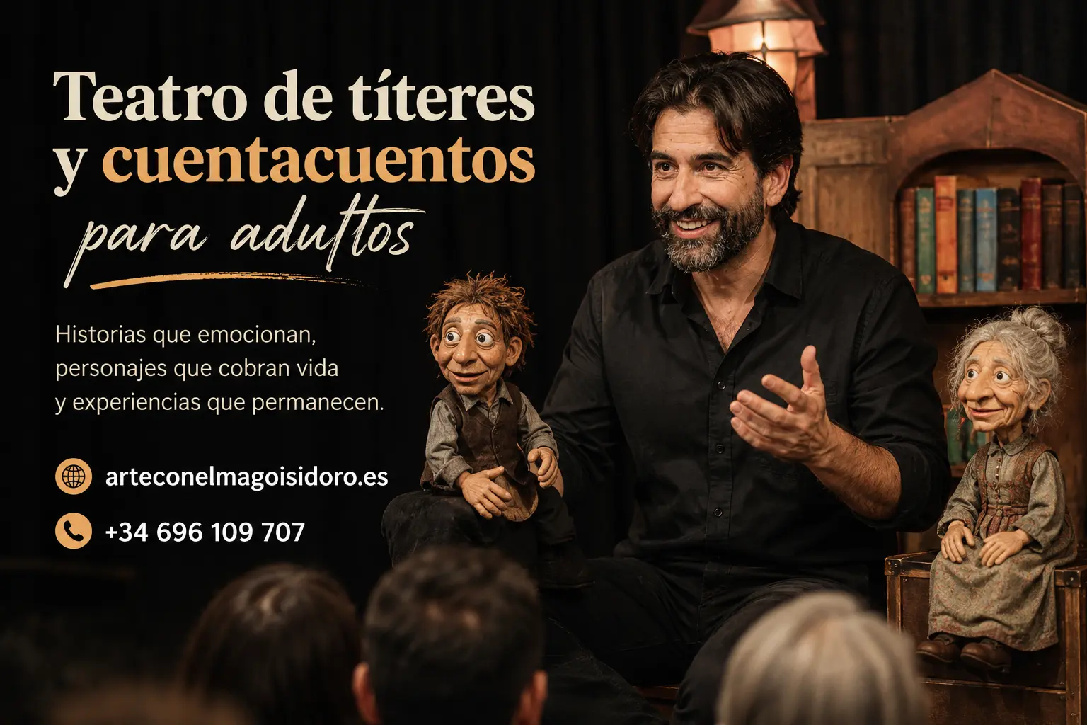 Teatro de títeres y cuentacuentos para adultos