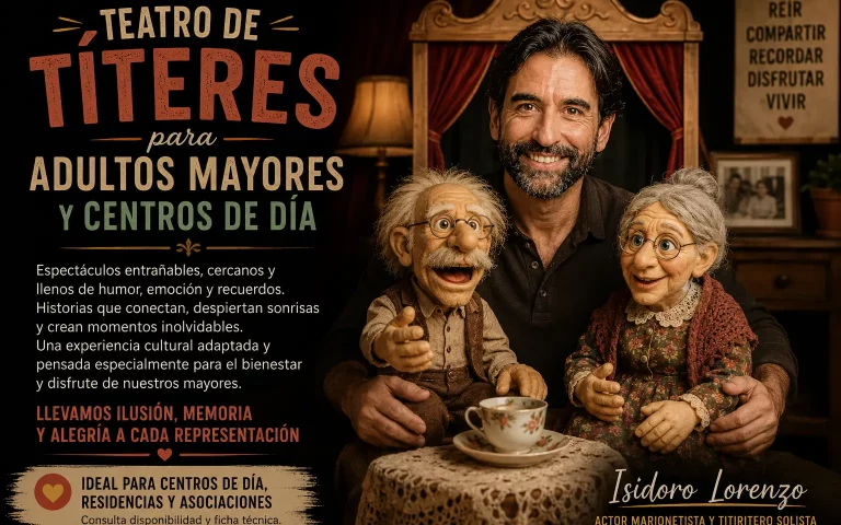 Teatro de títeres para adultos mayores y centros de día