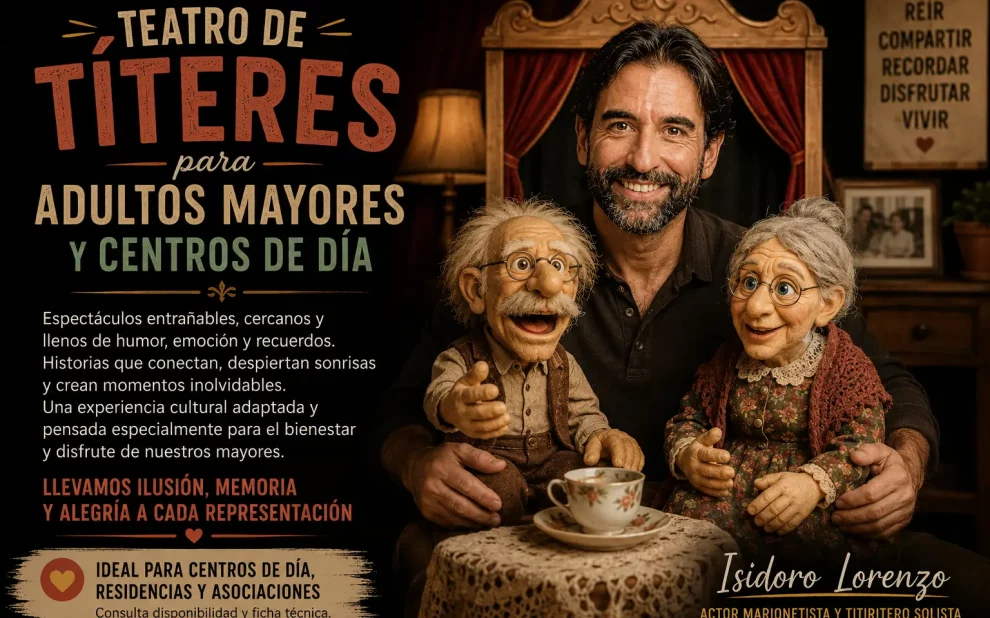 Teatro de títeres para adultos mayores y centros de día