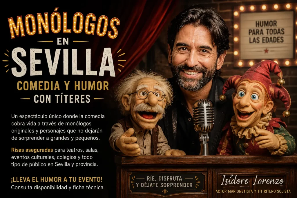 Monólogos en Sevilla Comedia y humor con títeres
