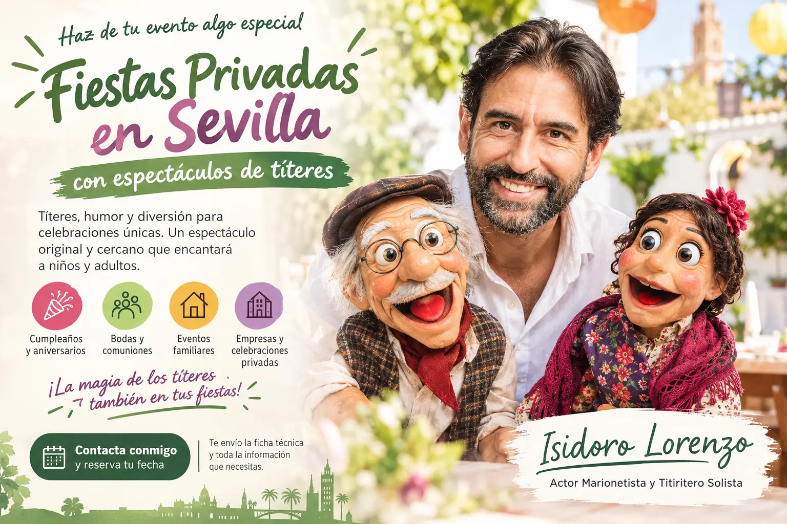 Fiestas privadas en Sevilla Espectáculos de títeres